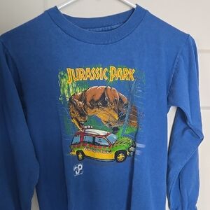 Jurassic Park Kids Blue Long Sleeve Shirt